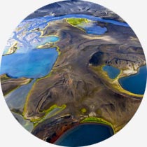 Luftbild isländisches Hochland