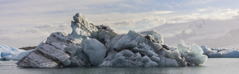 Eisberge auf Islands Gletscherlagune Jökullsarlon