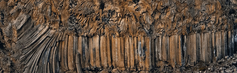 Basalt-Formationen auf Island