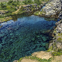 Das klare Wasser des Þingvallavatn 