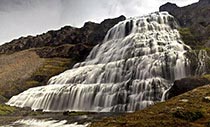 Der Wasserfall Dynjandi auf den Westfjorden