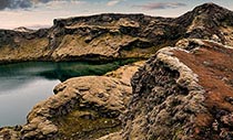 die Laki-Krater im isländischen Hochland