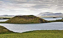 Island-Reisen Ansicht des Sees Mývatn