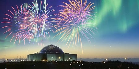 Island Kurzreise Feuerwerk
