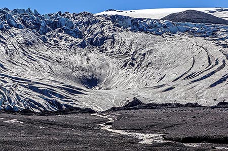 Kante des Vatnajökull-Gletschers