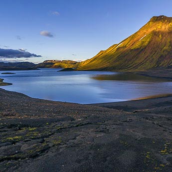 Der See Langisjór im Vatnajökull-Nationalpark