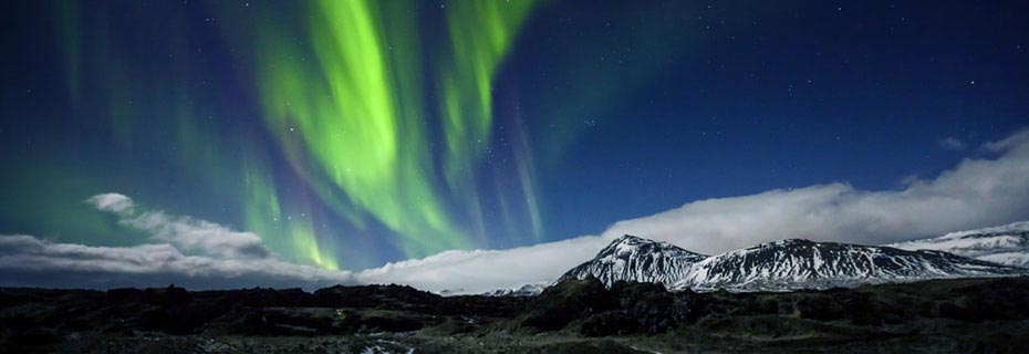 Polarlicht-Expedition Island: Snæfellsnes