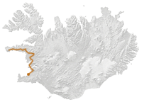 Islandkarte Reiseroute