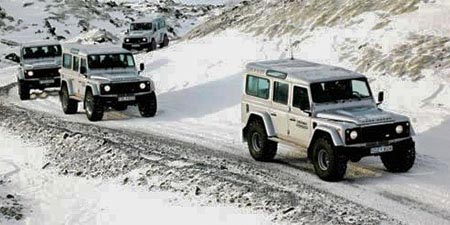 Super Jeep Winter-Tour: Defender Konvoi