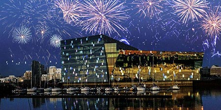 Island Kurzreise Konzerthaus Harpa in Reykjavík