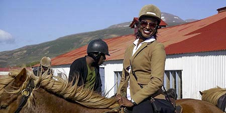 Reiten im Mittsommer Reiter